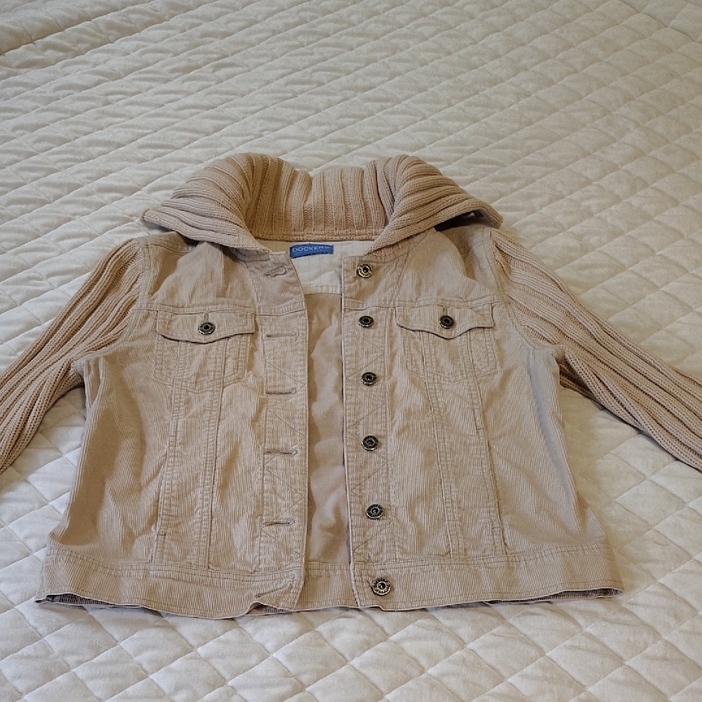 Dockers Tan Jean Jacket Corduroy Style